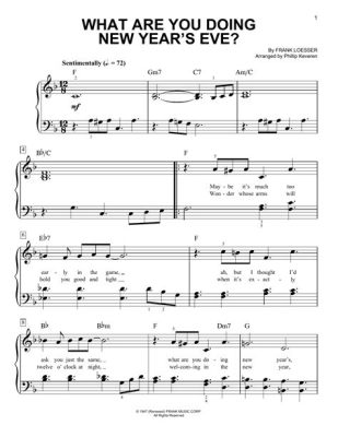 What Are You Doing New Year’s Eve? A Sheet Music Journey into the Celebration